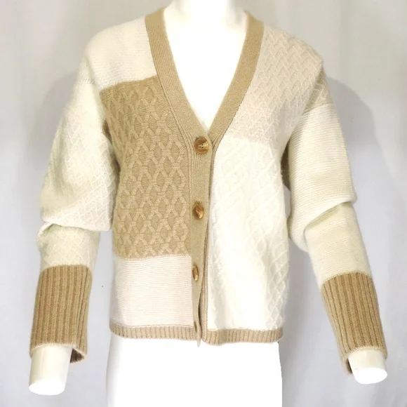 RACHEL ZOE ⚜100% 2-PLY CASHMERE CARDICANE - Picture 1 of 5